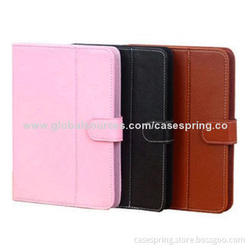 Rotating Leather Case for iPad 2, Different Materials and Colors are Available